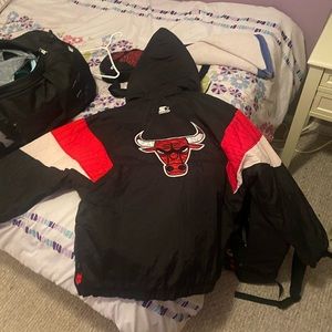 Chicago Bulls Starter Pull Over Jacket